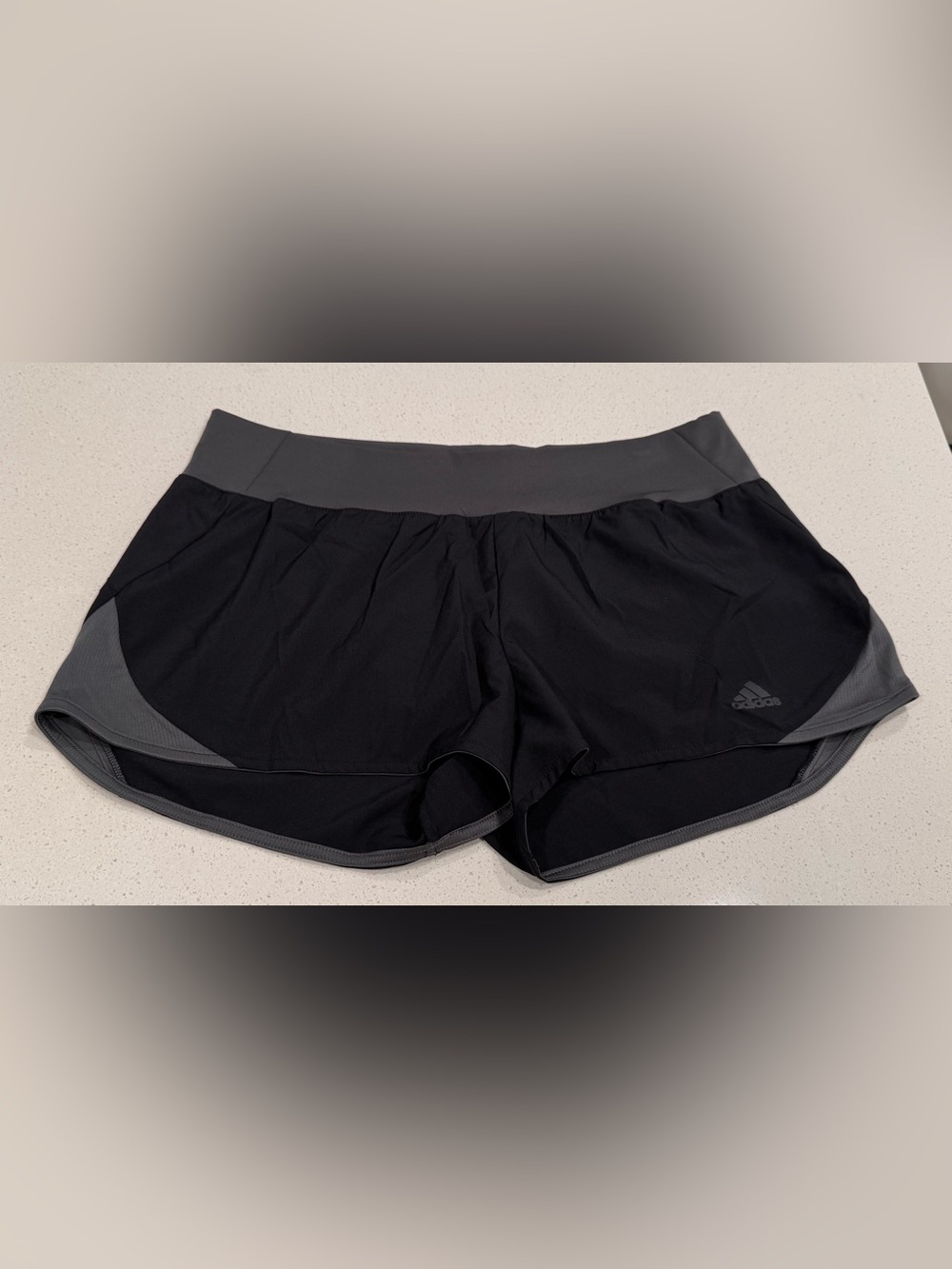 NWT Adidas Run It 3" Climalite Running Shorts Large Black Grey DQ2595